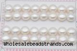 FWP466 half-drilled 11-11.5mm bread freshwater pearl beads