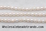 FWP487 14.5 inches 8mm - 9mm potato white freshwater pearl strands