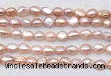 FWP498 14 inches 8mm - 9mm baroque lavender freshwater pearl strands