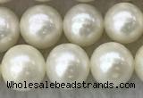 FWP74 15 inches 7mm - 8mm potato white freshwater pearl strands