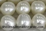 FWP79 15 inches 7mm - 8mm potato white freshwater pearl strands