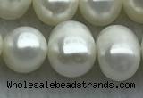 FWP85 15 inches 8mm - 9mm potato white freshwater pearl strands