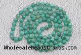 GMN440 Hand-knotted 8mm, 10mm peafowl agate 108 beads mala necklaces