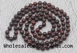 GMN458 Hand-knotted 8mm, 10mm brecciated jasper 108 beads mala necklaces