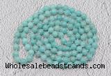 GMN518 Hand-knotted 8mm, 10mm amazonite 108 beads mala necklaces