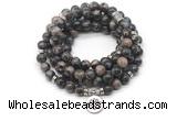 GMN7031 8mm grey opal 108 mala beads wrap bracelet necklace