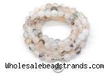 GMN7064 8mm montana agate 108 mala beads wrap bracelet necklaces