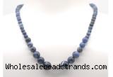 GMN7314 sodalite graduated beaded necklace & bracelet set