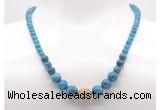 GMN7327 apatite graduated beaded necklace & bracelet set