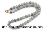 GMN7814 18 - 36 inches 8mm, 10mm round labradorite beaded necklaces