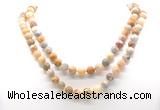 GMN8013 18 - 36 inches 8mm, 10mm yellow crazy lace agate 54, 108 beads mala necklaces