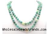 GMN8017 18 - 36 inches 8mm, 10mm grass agate 54, 108 beads mala necklaces