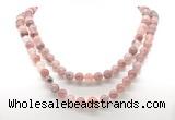 GMN8023 18 - 36 inches 8mm, 10mm strawberry quartz 54, 108 beads mala necklaces