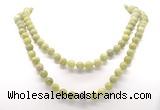 GMN8031 18 - 36 inches 8mm, 10mm China jade 54, 108 beads mala necklaces