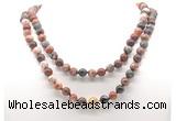 GMN8034 18 - 36 inches 8mm, 10mm brecciated jasper 54, 108 beads mala necklaces