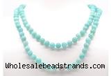 GMN8038 18 - 36 inches 8mm, 10mm amazonite 54, 108 beads mala necklaces