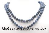 GMN8041 18 - 36 inches 8mm, 10mm dumortierite 54, 108 beads mala necklaces