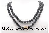 GMN8044 18 - 36 inches 8mm, 10mm black tourmaline 54, 108 beads mala necklaces