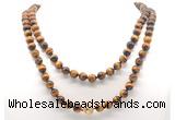 GMN8050 18 - 36 inches 8mm, 10mm grade AA yellow tiger eye 54, 108 beads mala necklaces