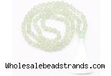 GMN8468 8mm, 10mm prehnite 27, 54, 108 beads mala necklace with tassel