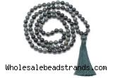 GMN8526 8mm, 10mm kambaba jasper 27, 54, 108 beads mala necklace with tassel