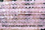 HEAR43 15 inches 6mm heart rose quartz beads