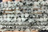 HEAR46 15 inches 6mm heart sesame jasper beads