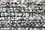 HEAR47 15 inches 6mm heart dalmatian jasper beads