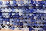 HEAR52 15 inches 6mm heart blue aventurine beads