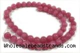 JADE109 15 inches 4mm round honey jade gemstone beads