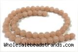 JADE135 15 inches 6mm round honey jade gemstone beads