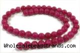 JADE161 15 inches 8mm round honey jade gemstone beads