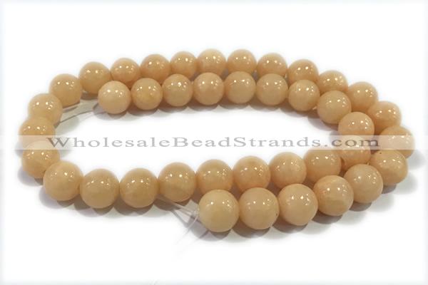 JADE226 15 inches 8mm round honey jade gemstone beads