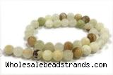 JADE239 15 inches 4mm round honey jade gemstone beads