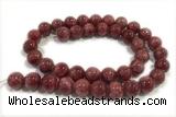 JADE287 15 inches 10mm round honey jade gemstone beads