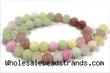 JADE34 15 inches 4mm round mashan jade gemstone beads