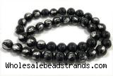 JADE464 15 inches 4mm round silvery jade gemstone beads