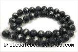 JADE475 15 inches 6mm round silvery jade gemstone beads