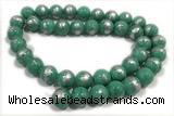 JADE503 15 inches 12mm round silvery jade gemstone beads