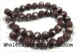 JADE509 15 inches 4mm round silvery jade gemstone beads