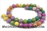 JADE534 15 inches 4mm round silvery jade gemstone beads