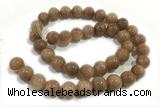 JADE56 15 inches 8mm round honey jade gemstone beads