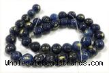 JADE619 15 inches 4mm round golden jade gemstone beads