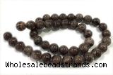 JADE65 15 inches 6mm round honey jade gemstone beads