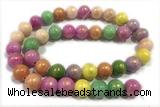 JADE669 15 inches 4mm round golden jade gemstone beads