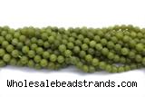 JADE685 15 inches 6mm round lemon jade gemstone beads