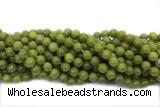 JADE686 15 inches 8mm round lemon jade gemstone beads