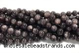 KUNZ17 15 inches 10mm~11mm round natural Brazilian lepidolite beads