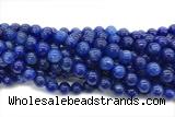 KYAN02 15 inches 8mm round blue kyanite gemstone beads