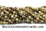 LEMO02 15 inches 8mm round lemon jasper gemstone beads